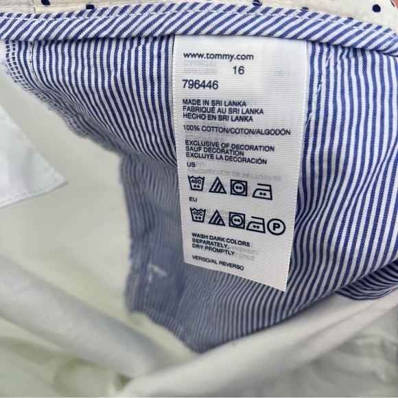 Tommy Hilfiger white flat front shorts women’s size 16 - Picture 4 of 7